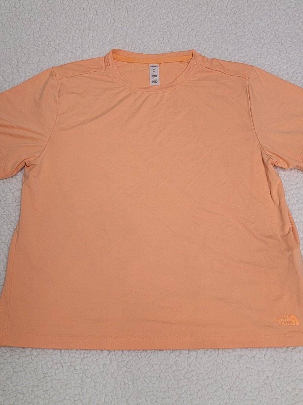 The North Face Women's Size Small Peach Orange Short Sleeve Athletic Crew Neck T